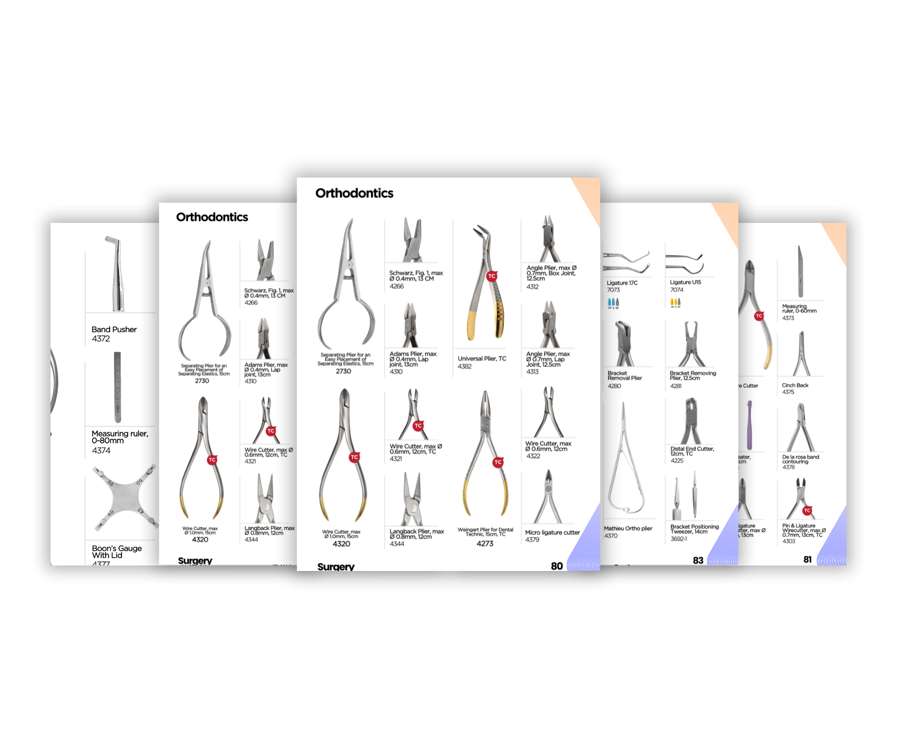 Dental Orthodontic instruments catalog
