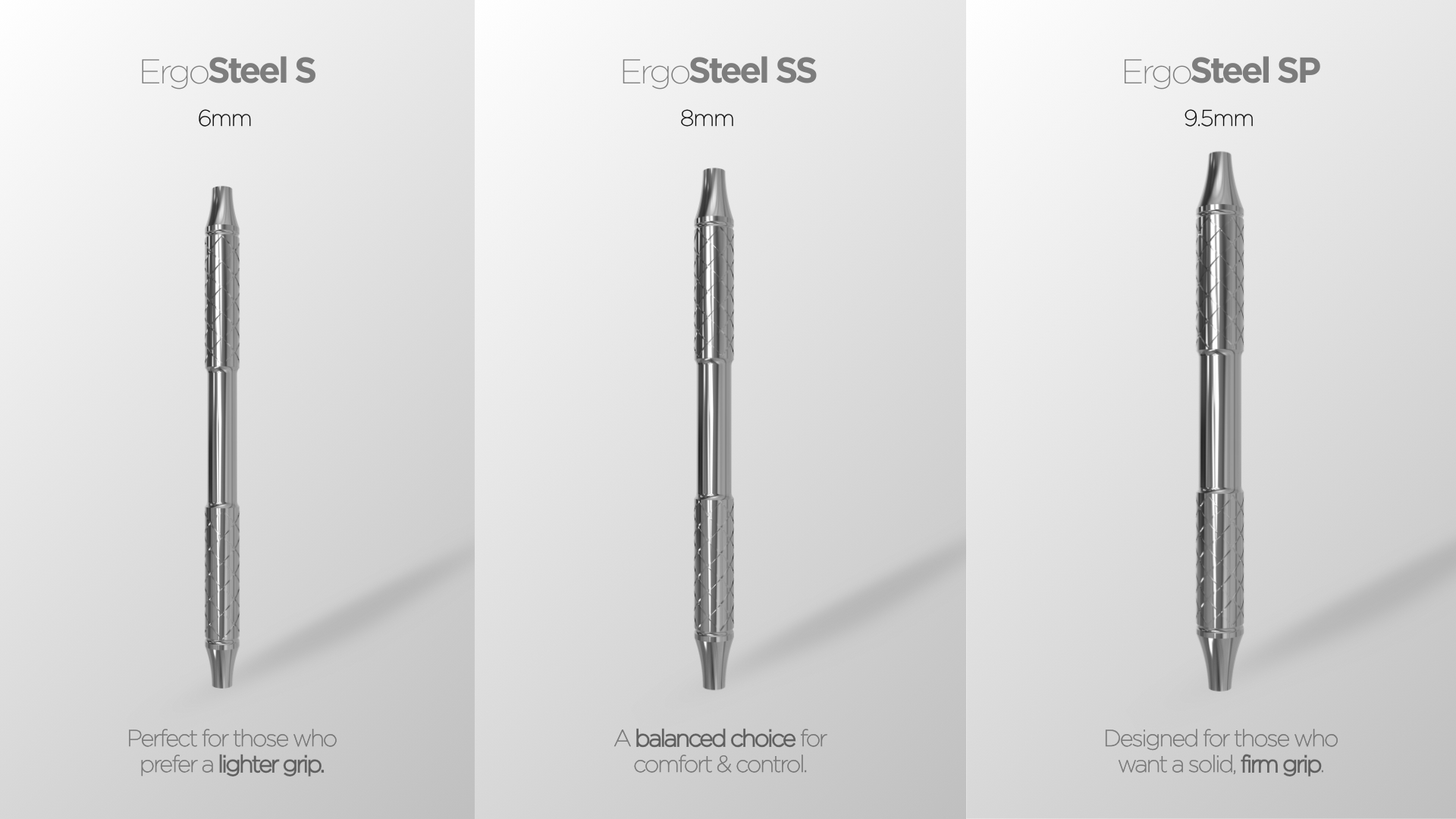 ErgoSteel handles by ErgoDenta