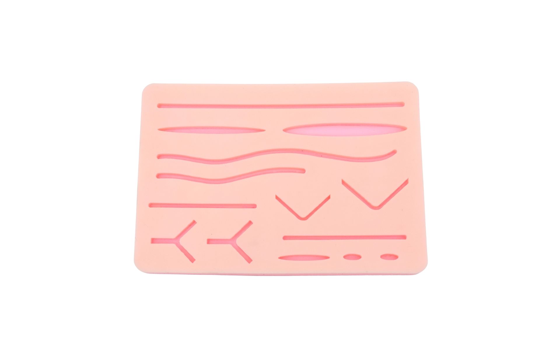 ErgoDenta Suture Silicone Training Pad — multi-layer silicone pad for advanced suturing techniques
