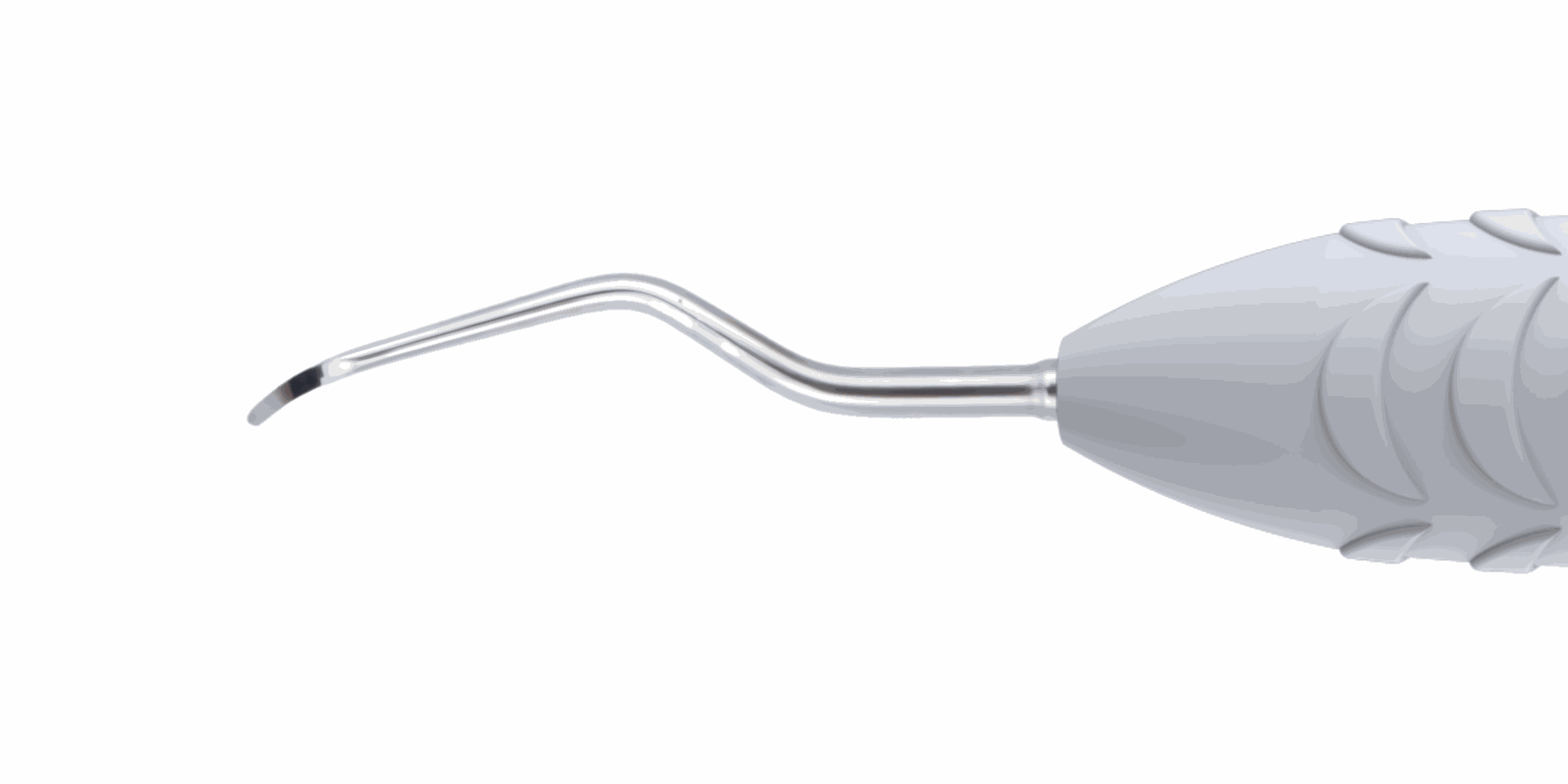 Universal curette working end close-up — 90° blade angle visible