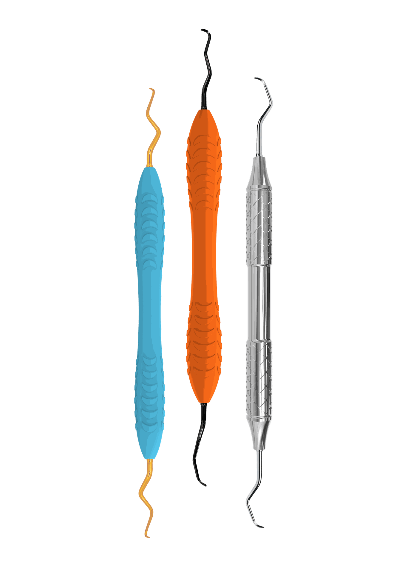 ErgoRazor handle options — ErgoX®, ErgoX® Plus and ErgoSteel SP