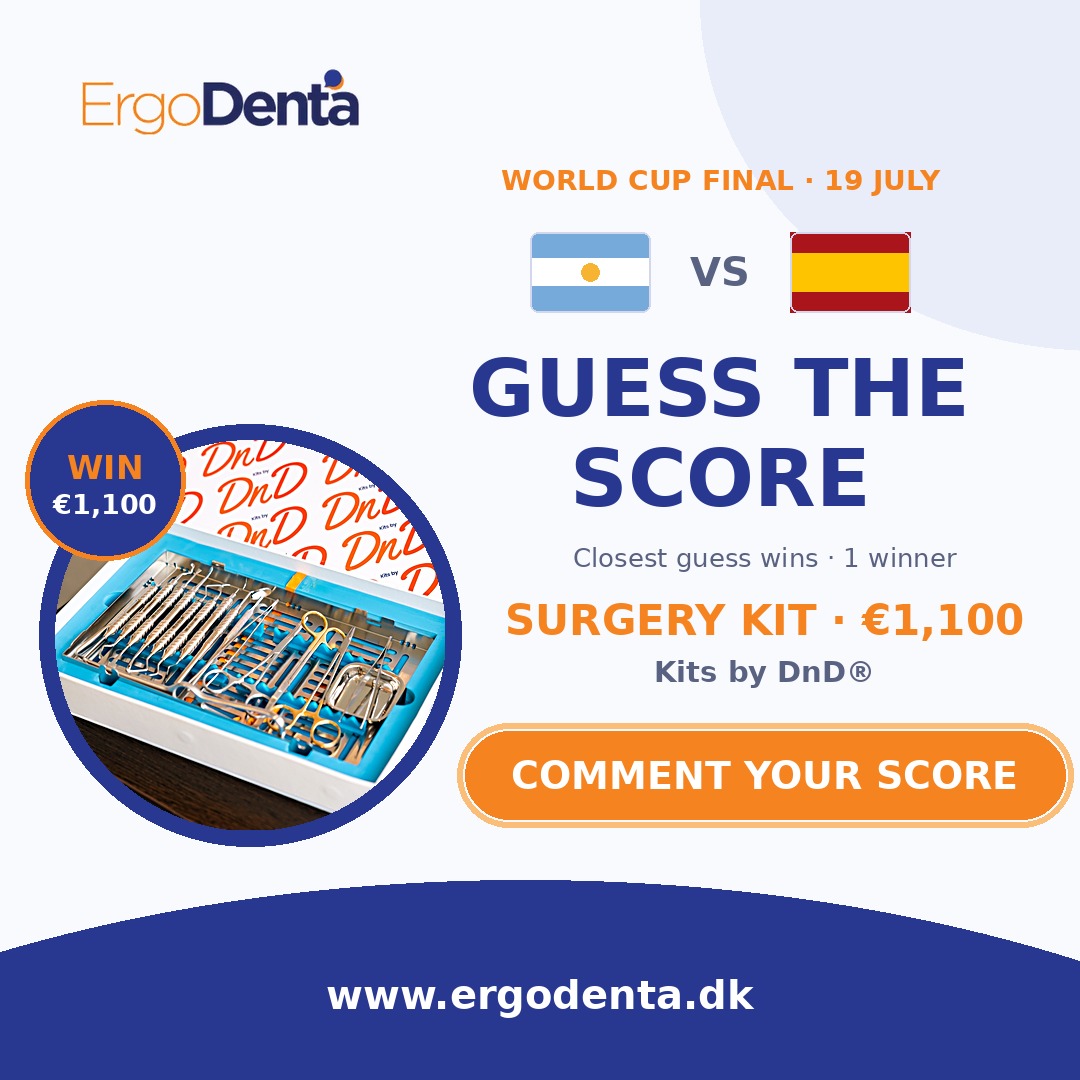ErgoDenta World Cup Final Giveaway — guess the score and win a Surgery Kit by DnD worth €1,100