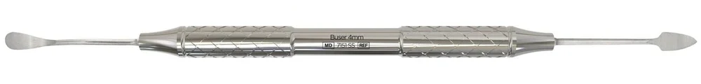Buser periosteal elevator on ErgoSteel handle