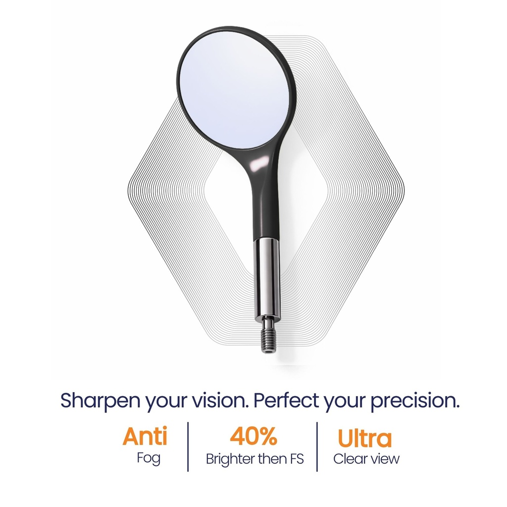HD Mouth Mirror, No. 5, Black – dental instrument | ErgoDenta