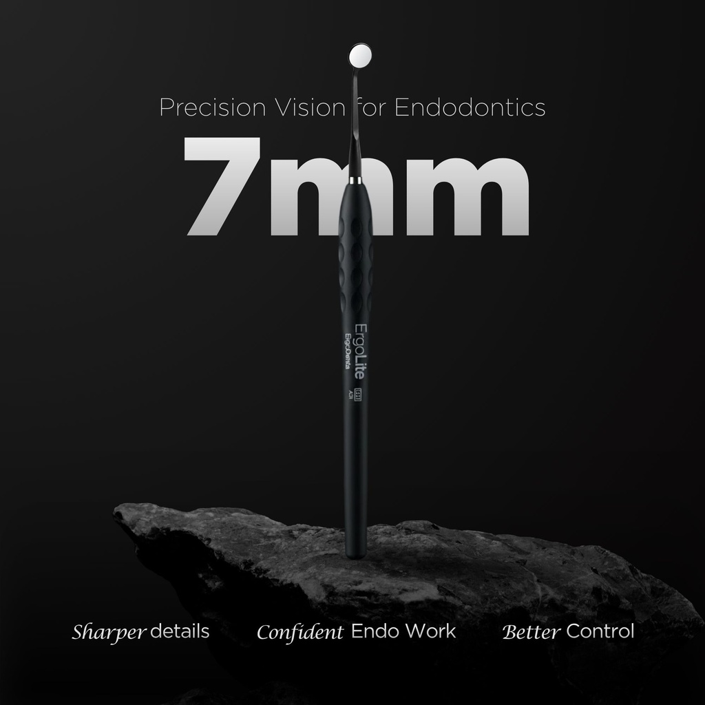 Microscopic HD Mouth Mirror, UltraThin 0.7mm, Black – dental instrument | ErgoDenta