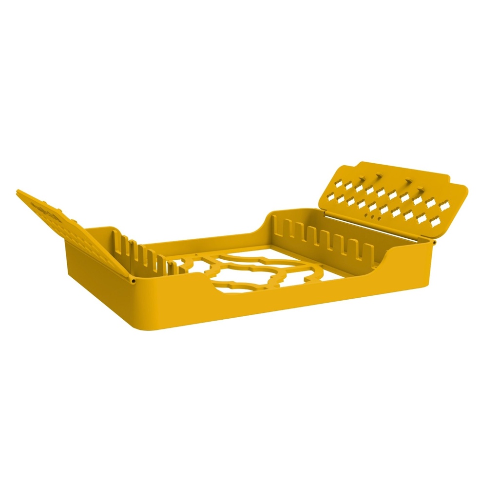 ErgoTray 8, 180x136x26mm, Yellow – dental instrument | ErgoDenta