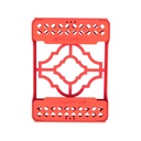 ErgoTray 8, 180x136x26mm, Red – dental instrument | ErgoDenta
