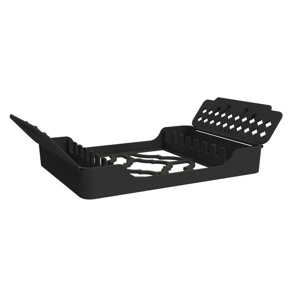 ErgoTray 8, 180x136x26mm, Black – dental instrument | ErgoDenta