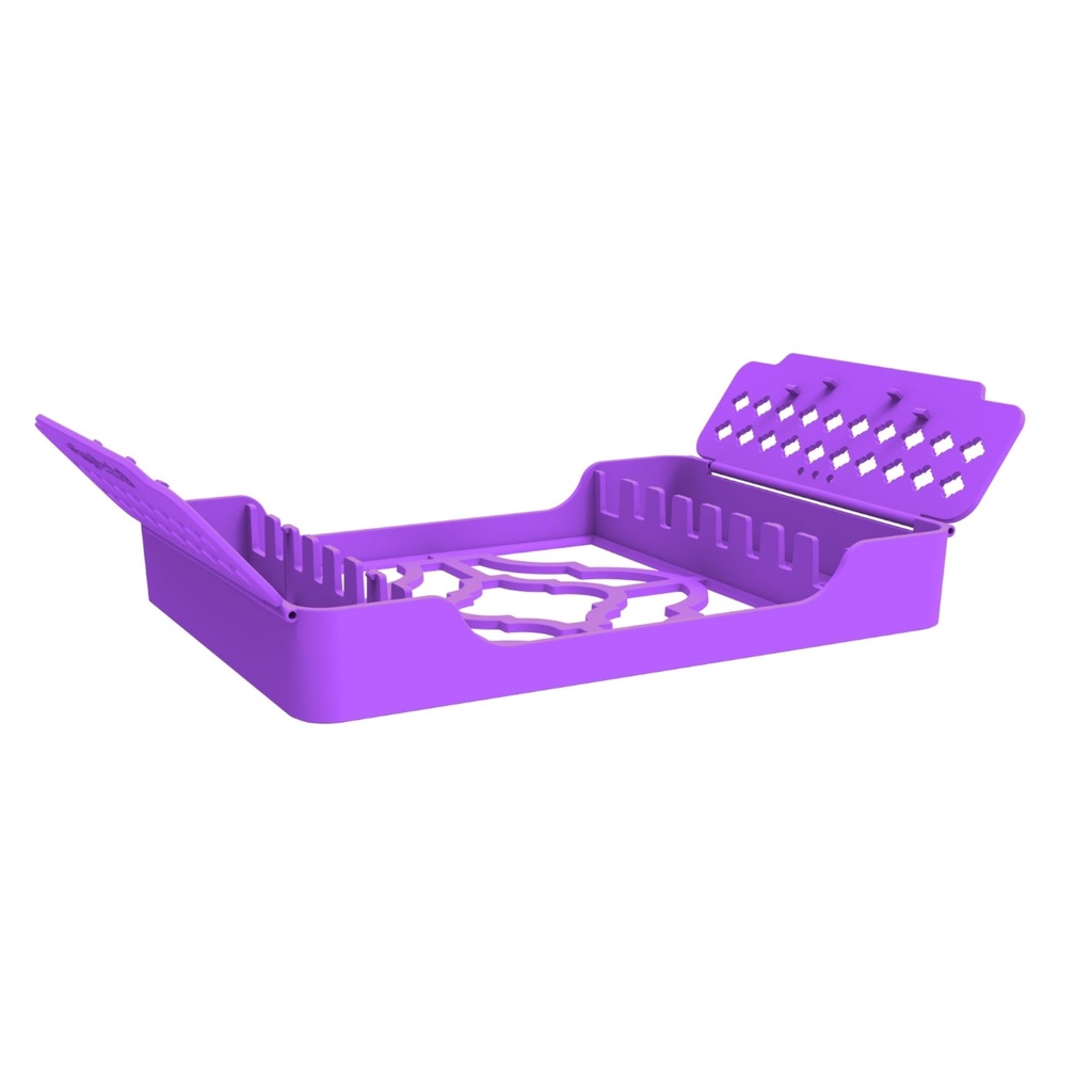 ErgoTray 8, 180x136x26mm, Purple – dental instrument | ErgoDenta
