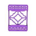 ErgoTray 8, 180x136x26mm, Purple – dental instrument | ErgoDenta