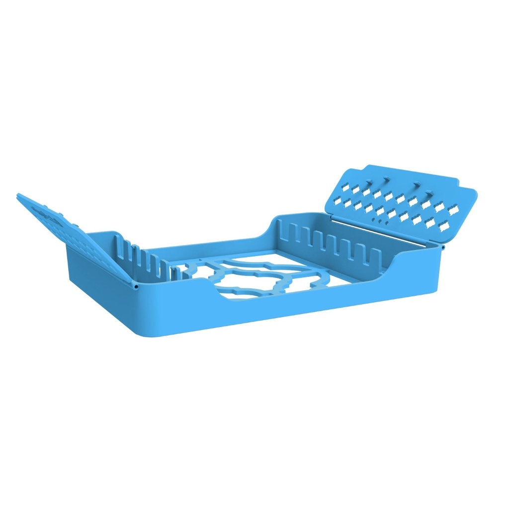ErgoTray 8, 180x136x26mm, Blue – dental instrument | ErgoDenta