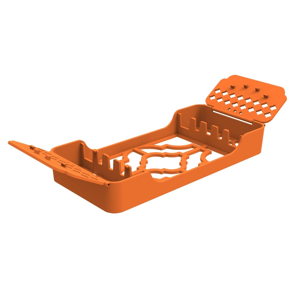 ErgoTray 5, 180x86x26mm, Orange – dental instrument | ErgoDenta