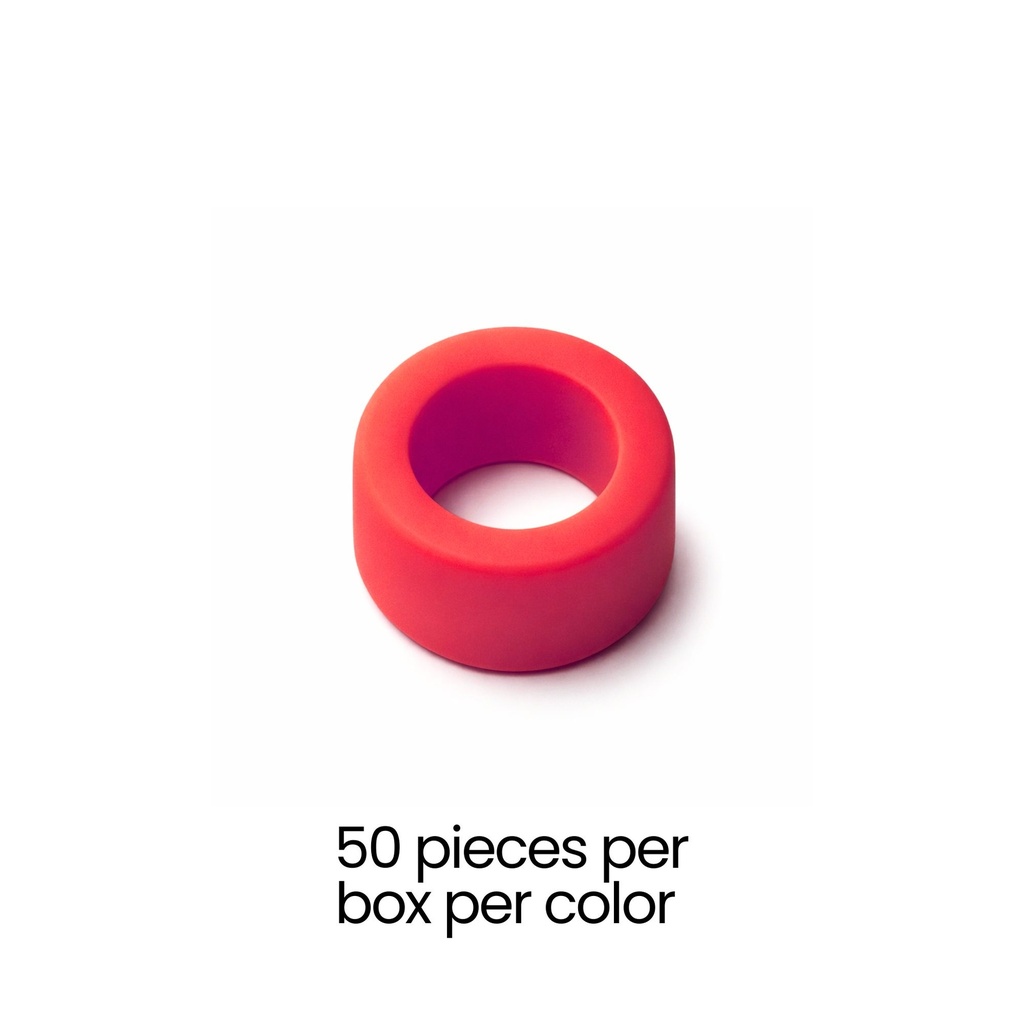 Color Coded Rings, Small, 50 pcs/box — Red – dental instrument | ErgoDenta