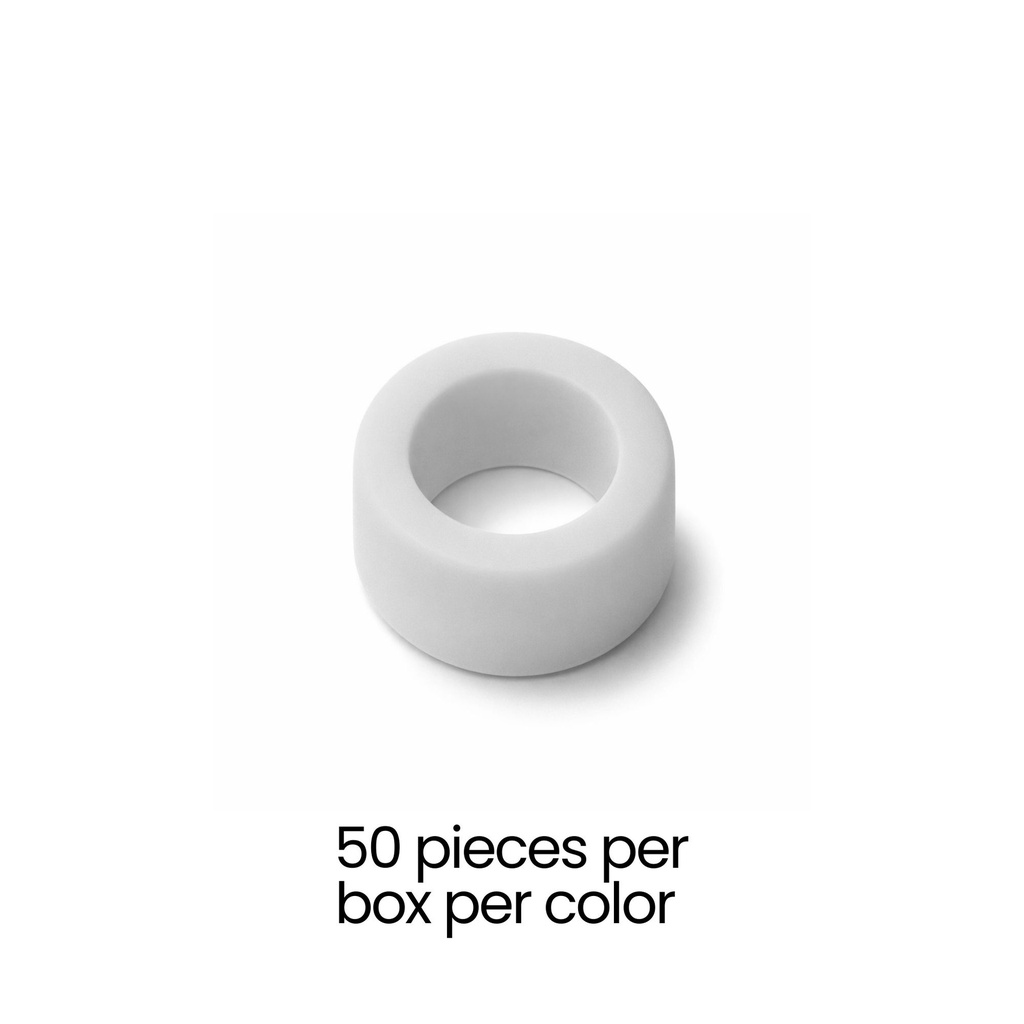 Color Coded Rings, Small, 50 pcs/box — White – dental instrument | ErgoDenta