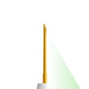 Elevator Gold, Dual Edge, 3mm-1.5mm, Green – dental luxating elevators | ErgoDenta