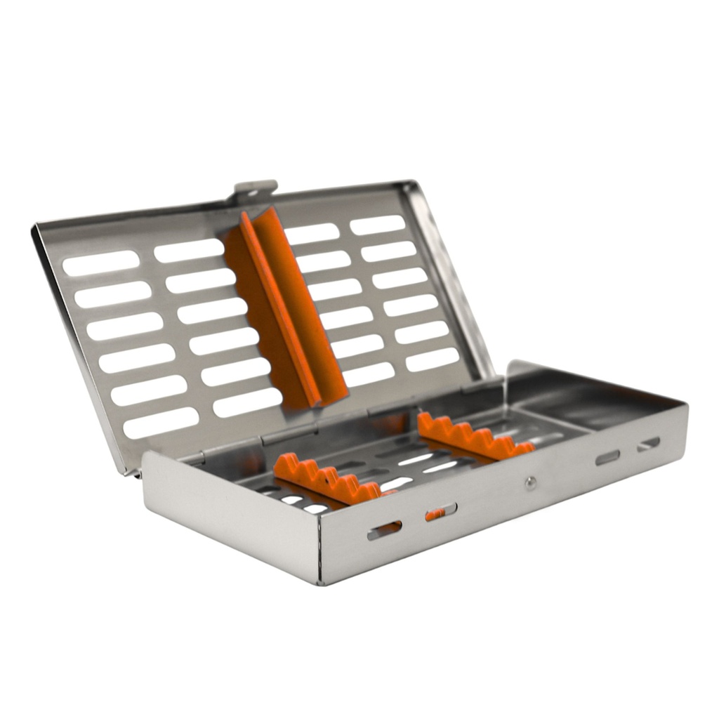 Sterilization Cassette for 7, Orange | ErgoDenta