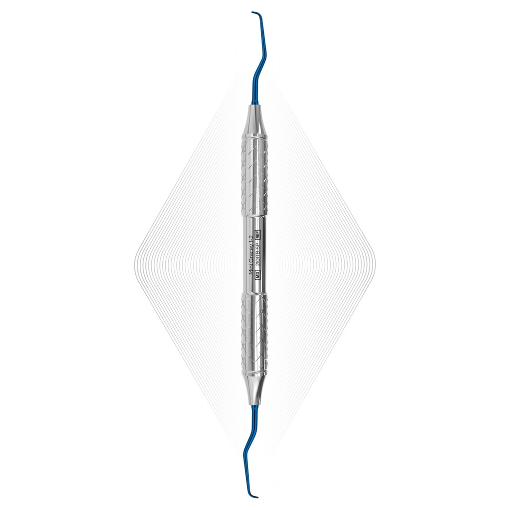 Mini Gracey 1-2, Blue, For Implants (Titanium) | ErgoDenta