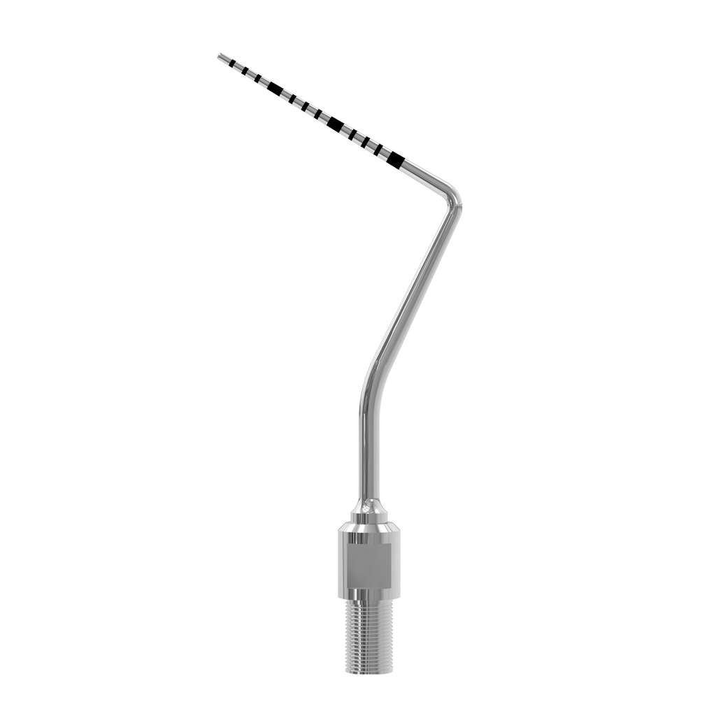 North Carolina CP 15 periodontal probe tip with every-millimetre markings