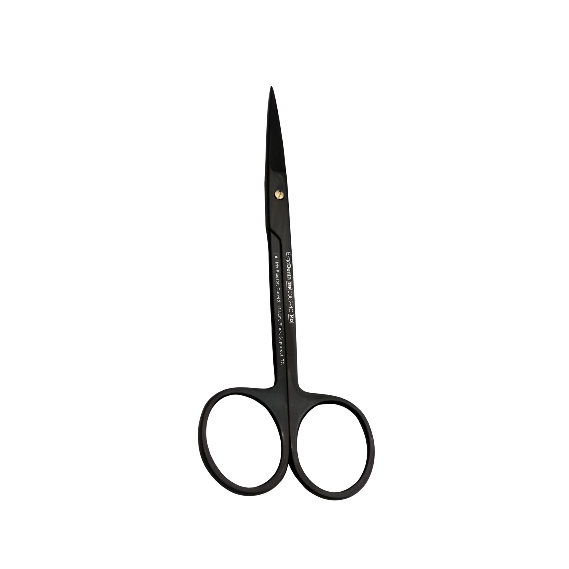 Iris Scissor 11.5cm Black Super-cut TC — ErgoDenta