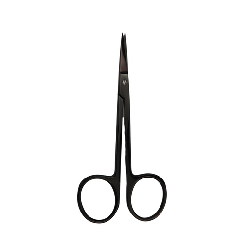 Iris Scissor, Straight, 11.5cm, Black, Super-cut, TC — ErgoDenta best seller