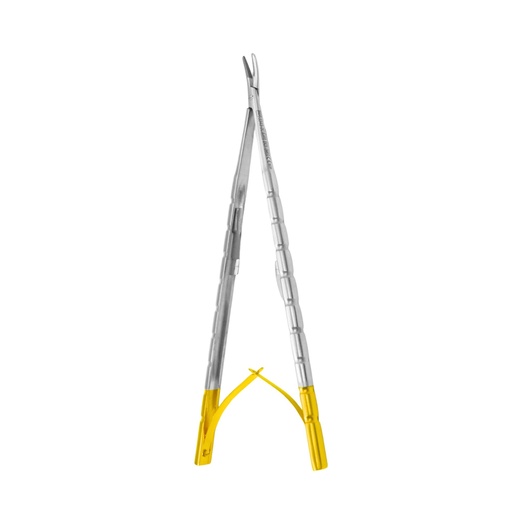 Castroviejo Micro Needle Holder, Barraquer, Curved, 16cm, TC | ErgoDenta