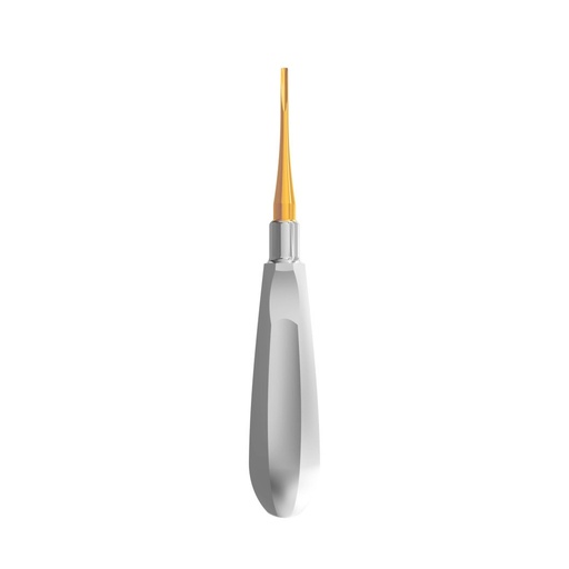Luxating Elevator Gold, Curved, 2.5mm — Classic Handle | ErgoDenta