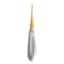 Luxating Elevator Gold, Curved, 3mm — Classic Handle | ErgoDenta