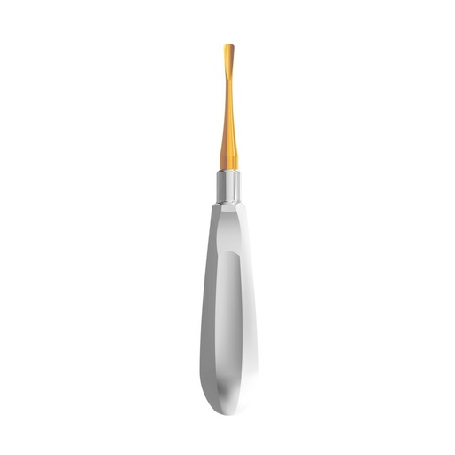 Luxating Elevator Gold, Curved, 5mm — Classic Handle | ErgoDenta