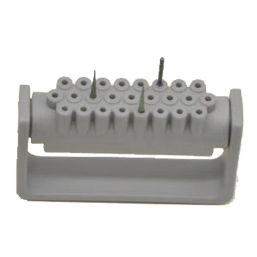 Opening Disinfection Frame Resistant to high temperature and pressure, 25 Holes, Grey | ErgoDenta