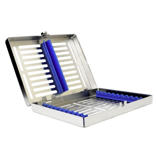 Sterilization Cassette for 10 – Removable Lid, Blue — ErgoDenta best seller