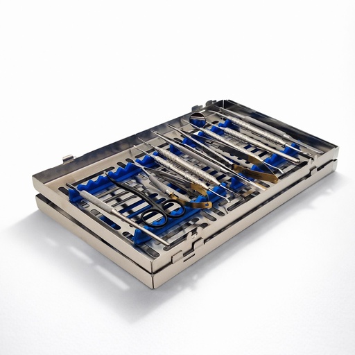 Micro Surgery Kit – 12 pcs (with Sterilization Tray)