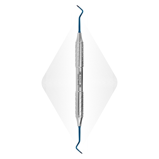 Sickle Scaler 204 SD, Blue, For Implants (Titanium) | ErgoDenta