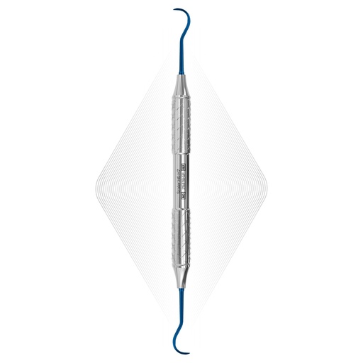 Sickle Scaler H6-H7, Blue, For Implants (Titanium) | ErgoDenta