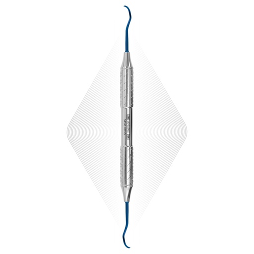 Sickle Scaler 204S, Blue, For Implants (Titanium) | ErgoDenta